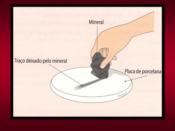Fig11: Identificação do traço do mineral